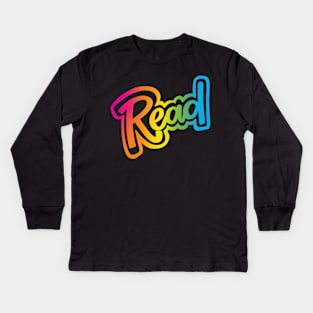 Rainbow Read Kids Long Sleeve T-Shirt